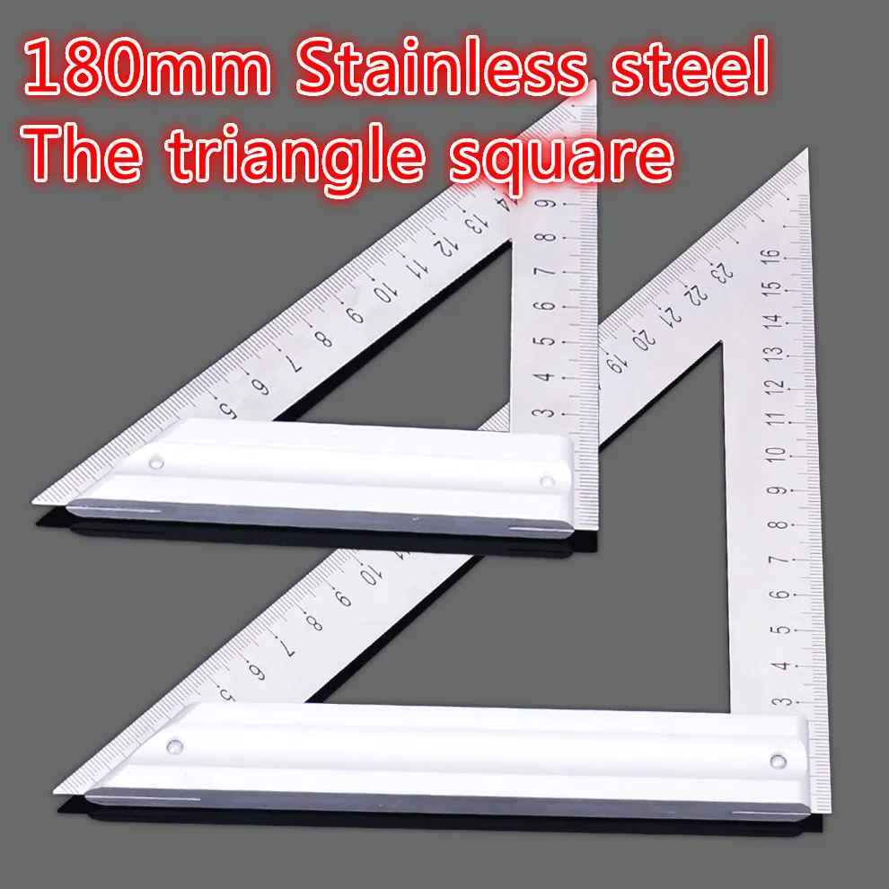180mm length Triangle Ruler 90 Degree Square Thick 